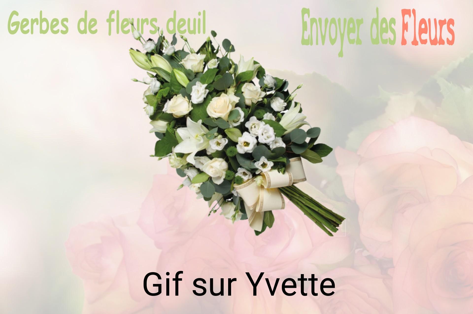 Gerbe de fleurs de deuil livrée à Gif-sur-Yvette
